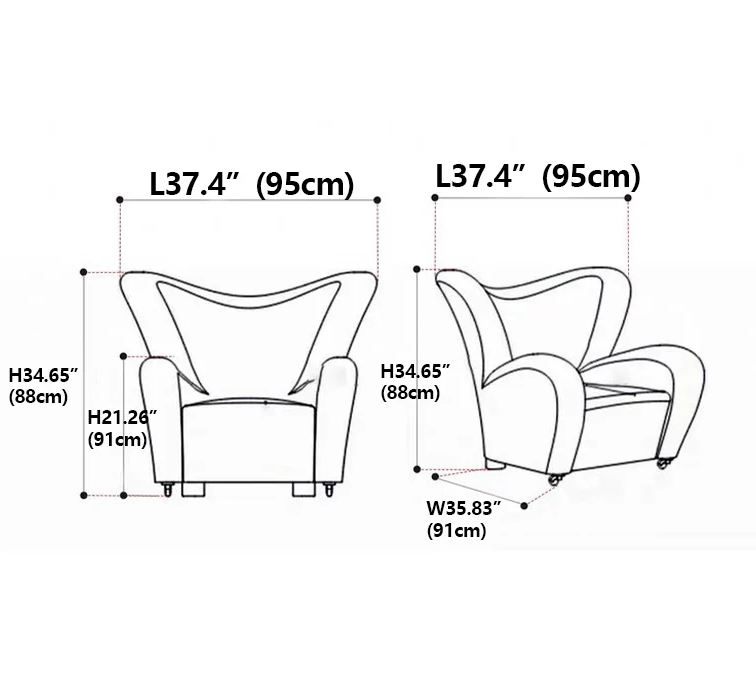Medium Antique Cream Style Upholstered Chair